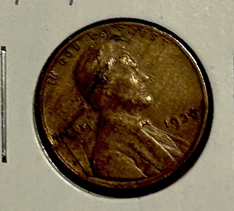 1936 Wheat Cent Dramatic Lamination Error Look! Free Shipping