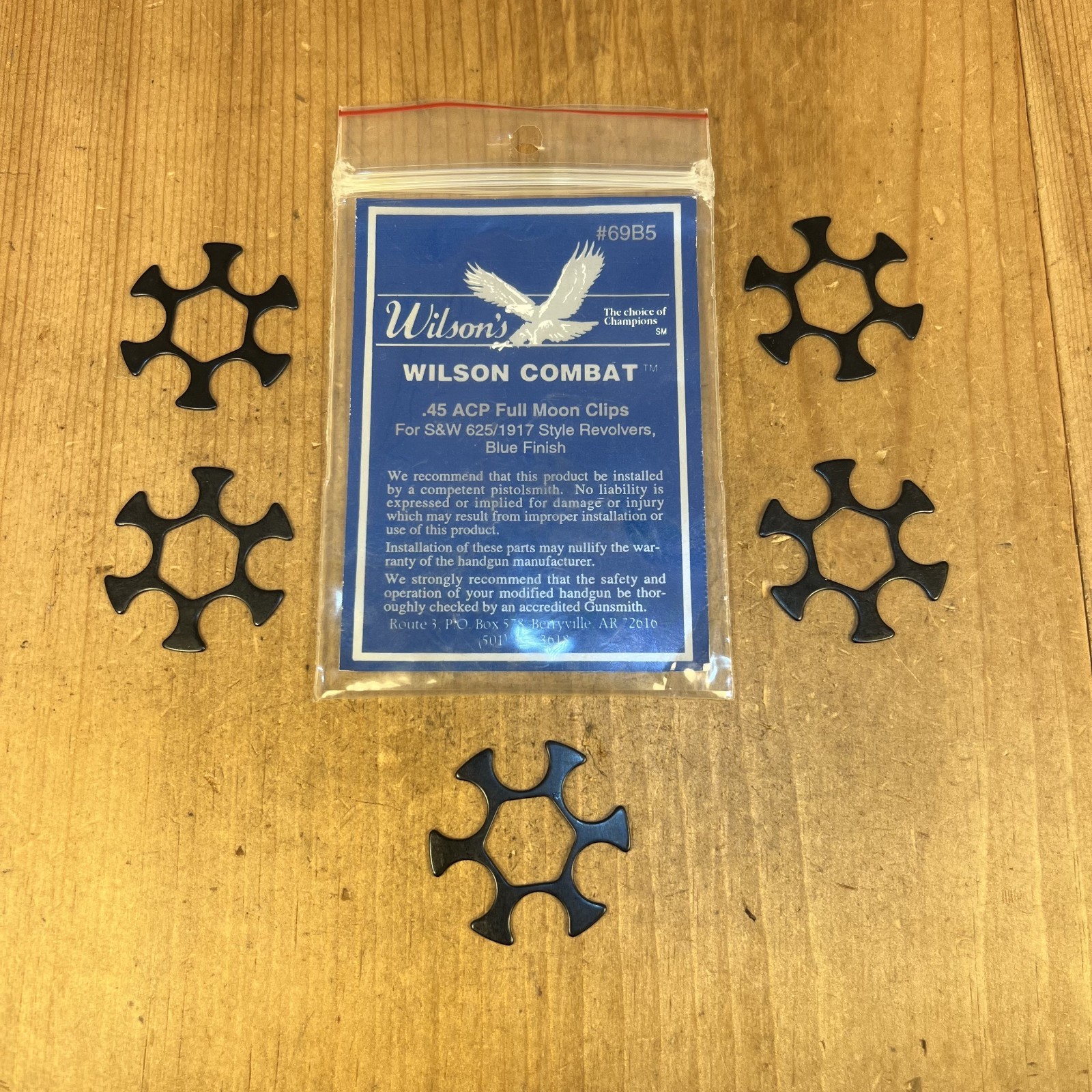 Wilson Combat .45 ACP Full Moon Clips Lot Of 5 625 / 1917 Style Revolvers - S9