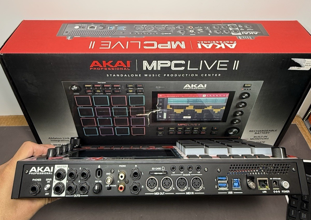 Akai MPC Live II Standalone Sampler Sequencer Custom Skin w/ Box