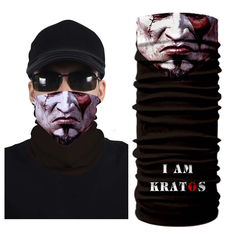 UV Protection Skull Clown Joker Balaclava Neck Gaiter Scarf Breathable Face Mask