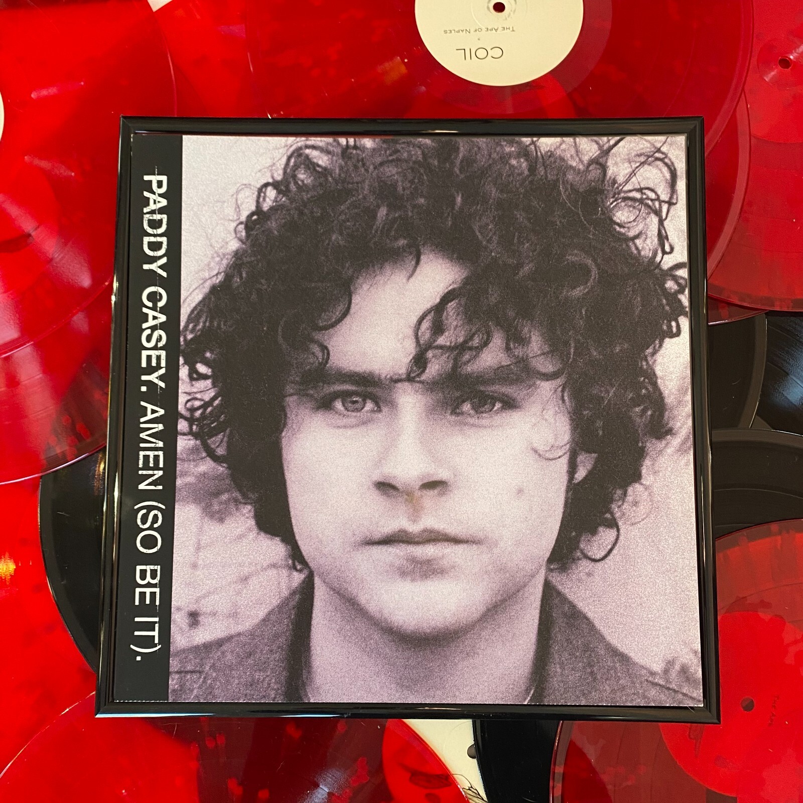 PADDY CASEY AMEN (SO BE IT)  CD/LP OFFICIAL PROMO FLAT POSTER FRAMED/UNFRAMED