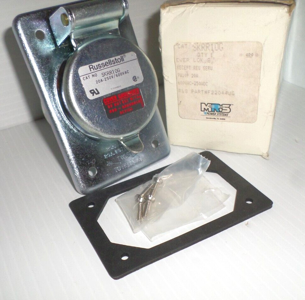 ⭐NEW IN BOX⭐ RUSSELLSTOLL SKRR10G EVER-LOK 20A-250V/600VAC THOMAS BETTS  🔴USA🔵