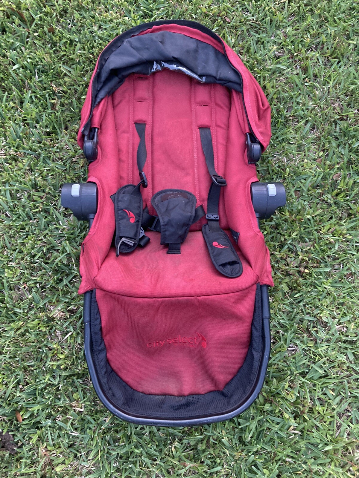 Baby Jogger City Select Stroller Second Seat in Dark Red