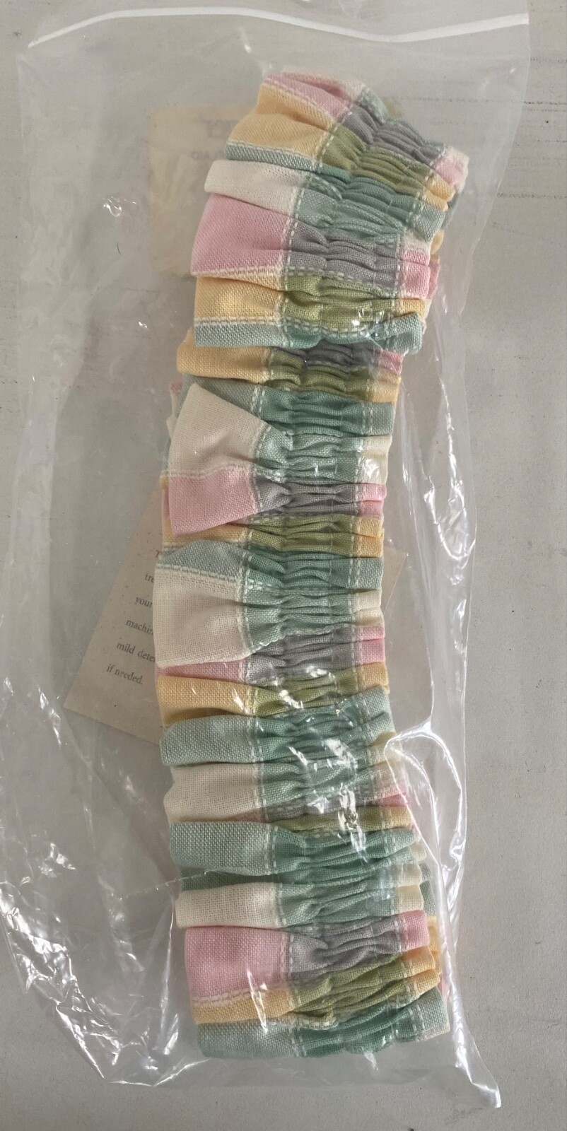 Longaberger Garter Pastel Plaid Medium