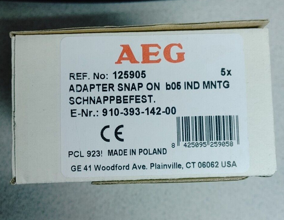 AEG 910-393-142-00 B05 / GE MVBOT SNAP ON ADAPTER NEW!! QUANTITY!! WOW!!