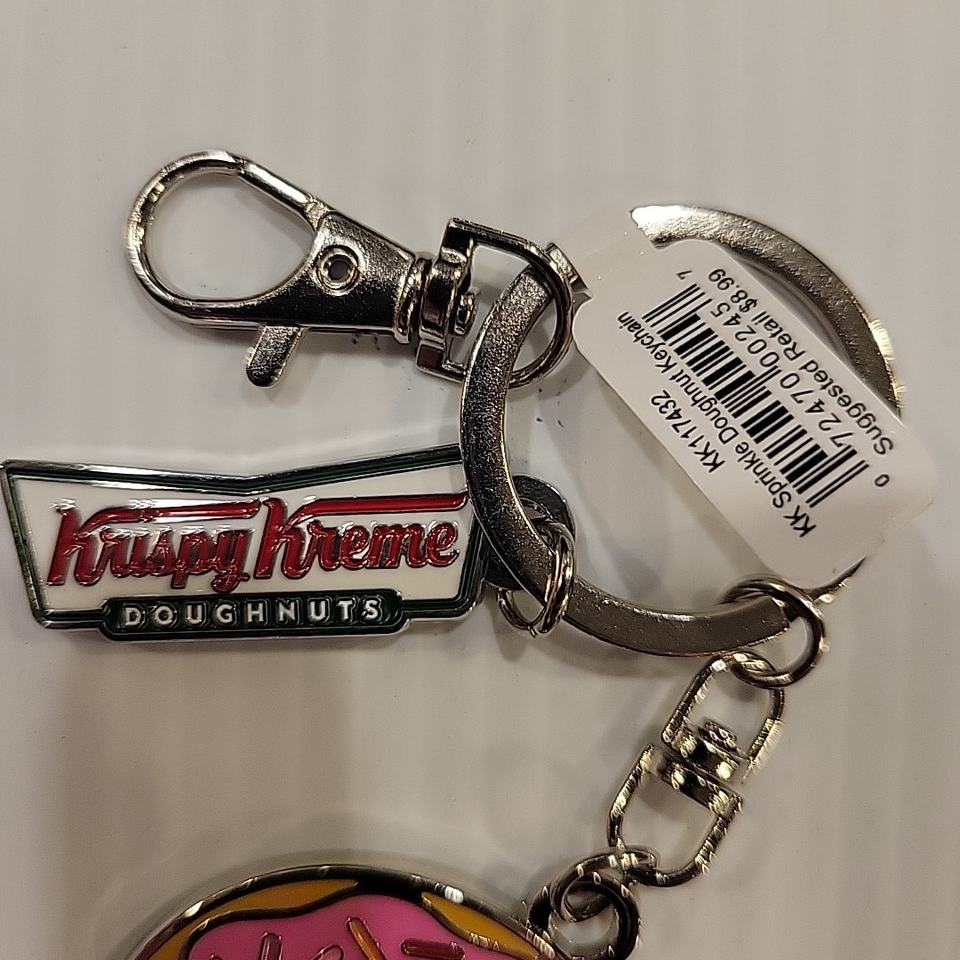 Krispy Kreme Sprinkle Doughnut Key Chain - NWT