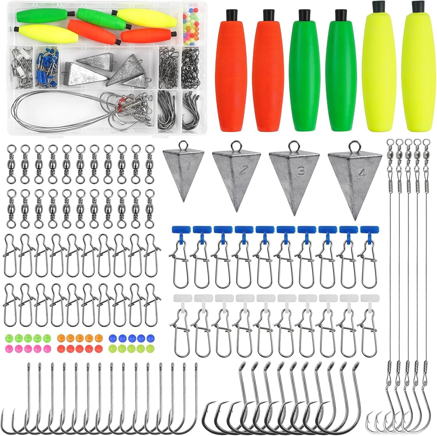 Saltwater Surf Fishing Kit, 140pcs Fish Finder Santee Cooper MIXED, colors