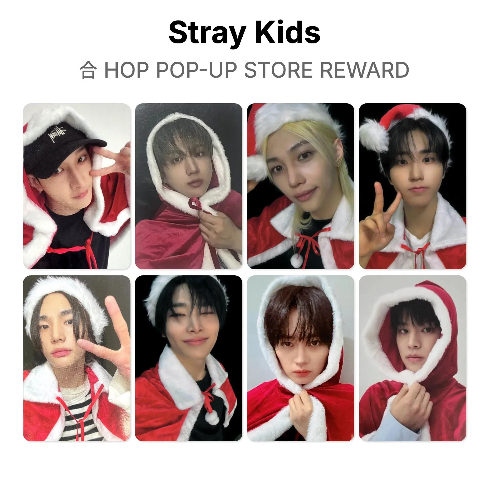 Stray Kids 合 HOP POP-UP STORE REWARD Official Photocard KPOP Special Gift