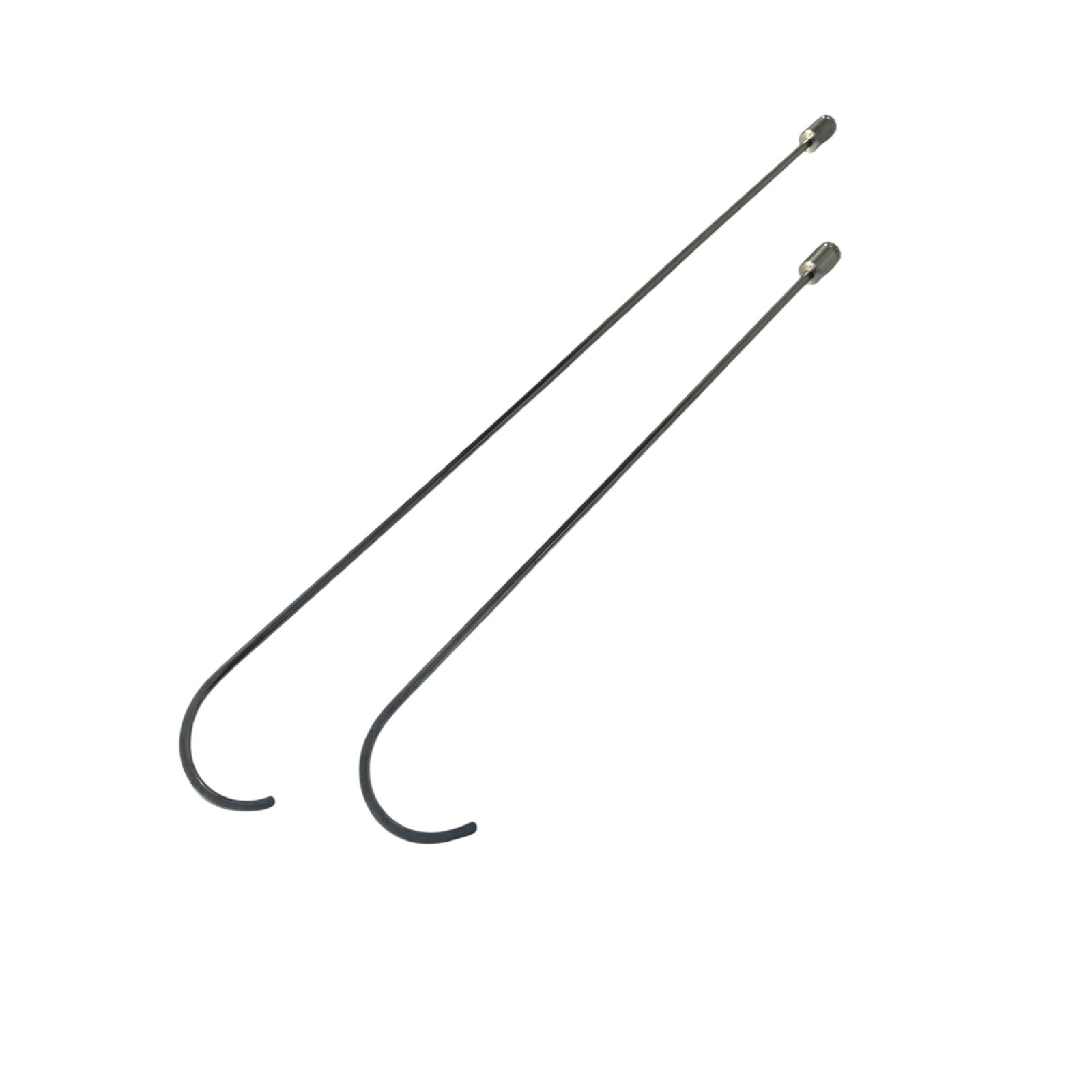 2-Piece 8mm x 50cm & 70cm Hook-Shaped 360° Rotatable PDR Tools(excluding handle)