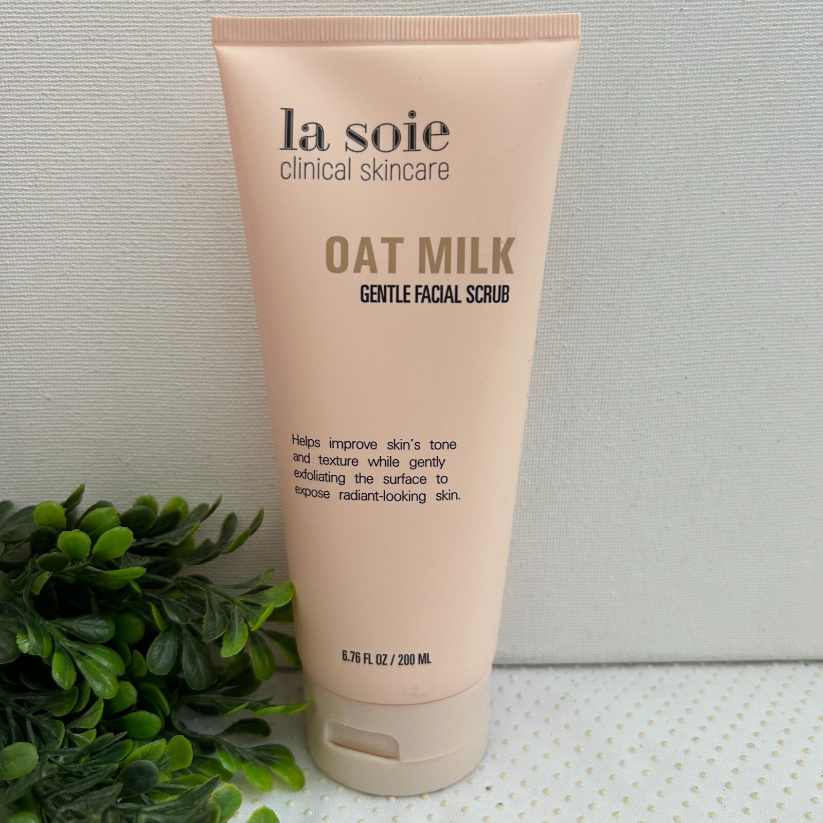 La Soie Clinical Skincare Oat Milk Gentle Facial Scrub 6.76 Fl Oz