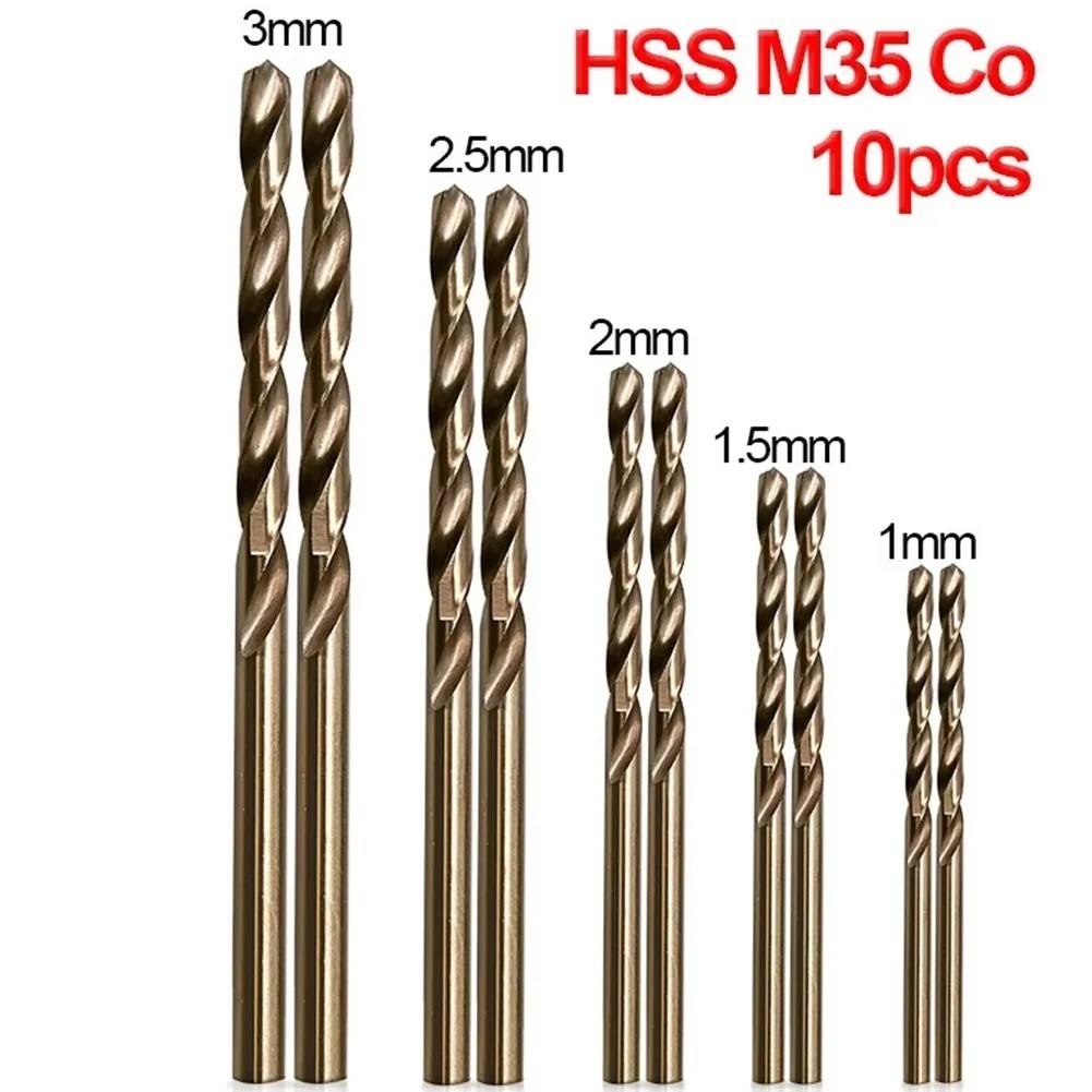 M35 HSS Cobalt Jobber Drill Bit for Stainless & Hardened Steel Metal Drilling