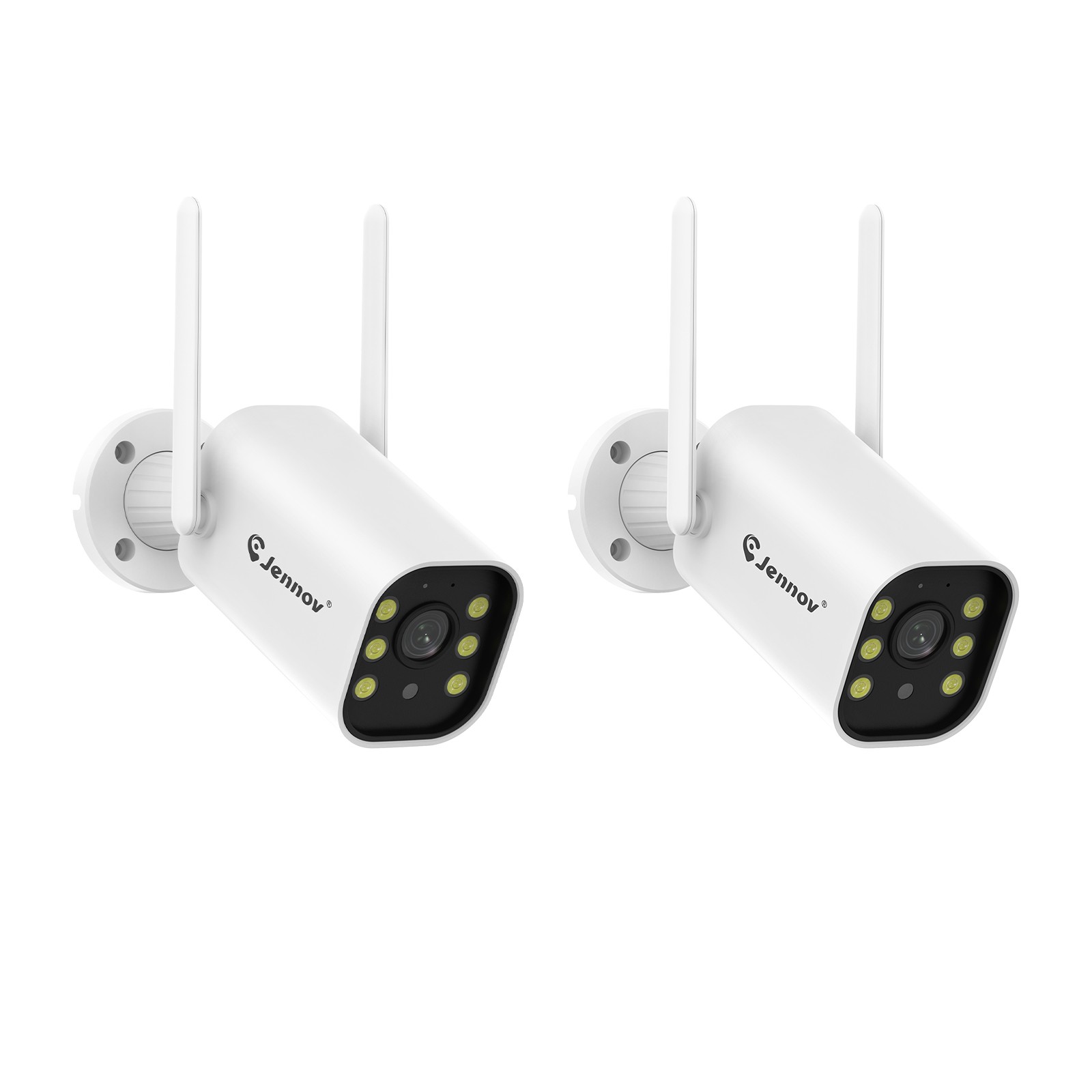 2PCS 5MP Wireless WIFI CCTV Security IP Camera Color Night Vision Two Way Audio