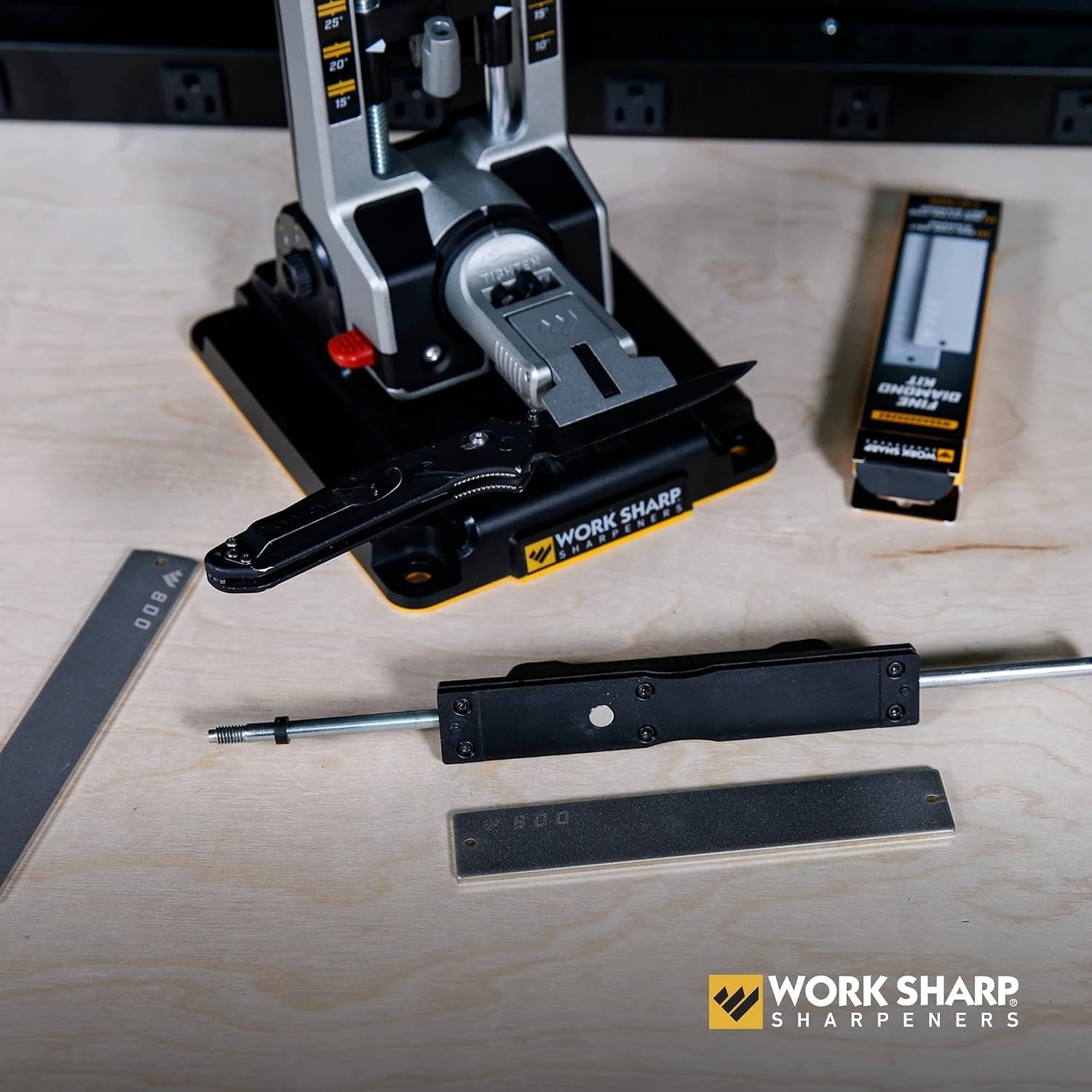Work Sharp Precision Adjust Fine Grit Diamond Abrasive Kit | USA-Made Quality