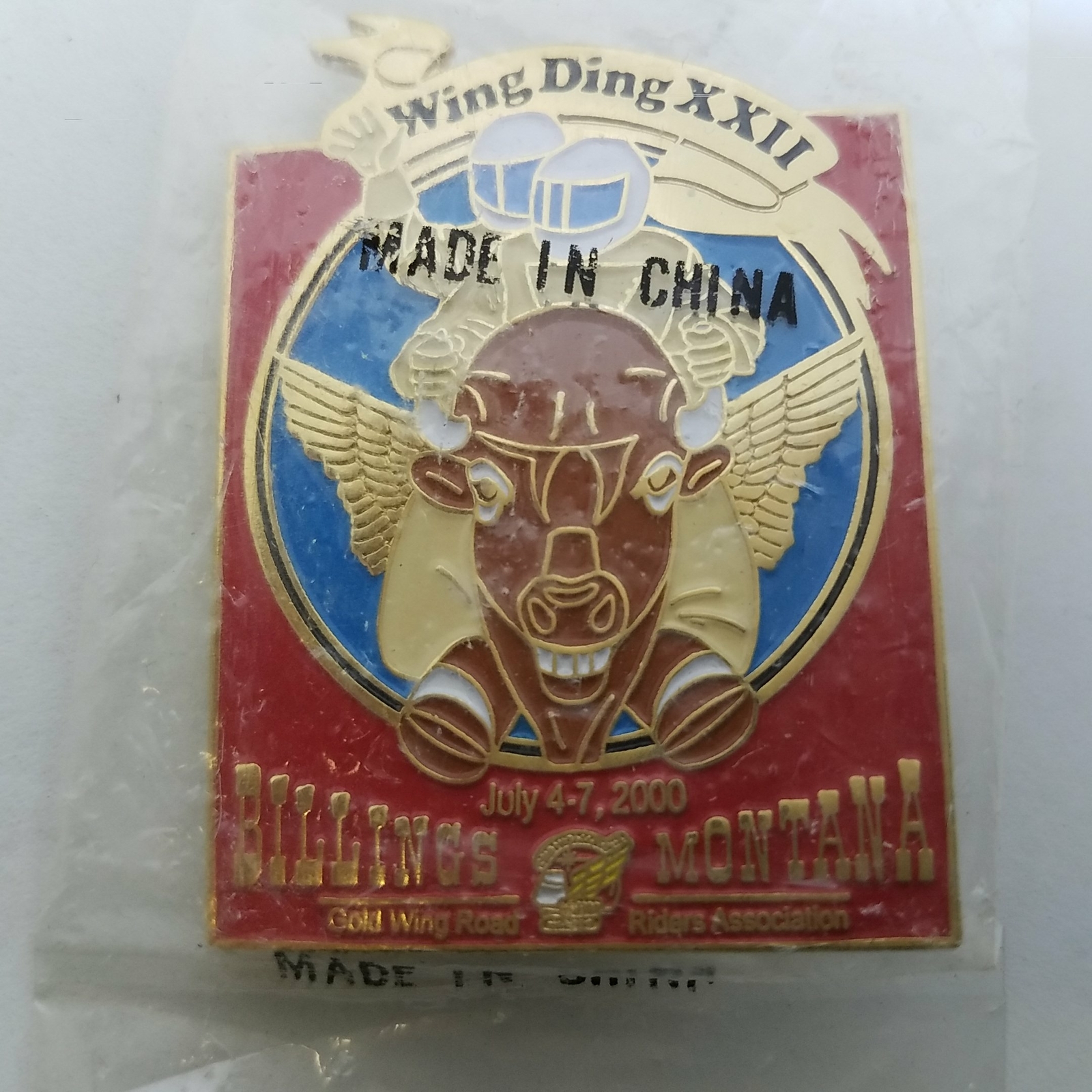 Wing Ding XXII Billings Montana 2000 Lapel Pin