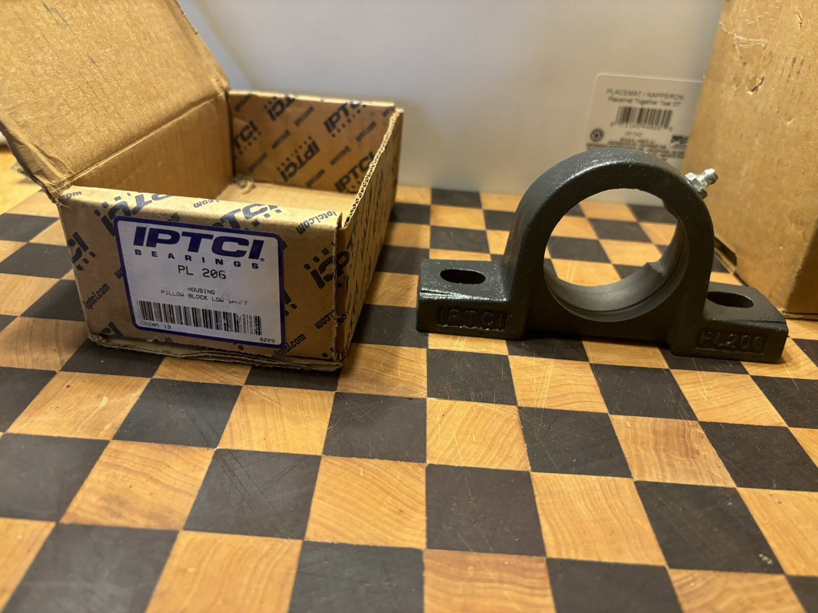Pillow Block Housing, Cast Iron 4-3/4" Bolt Circle PL206 IPTCI BEARING