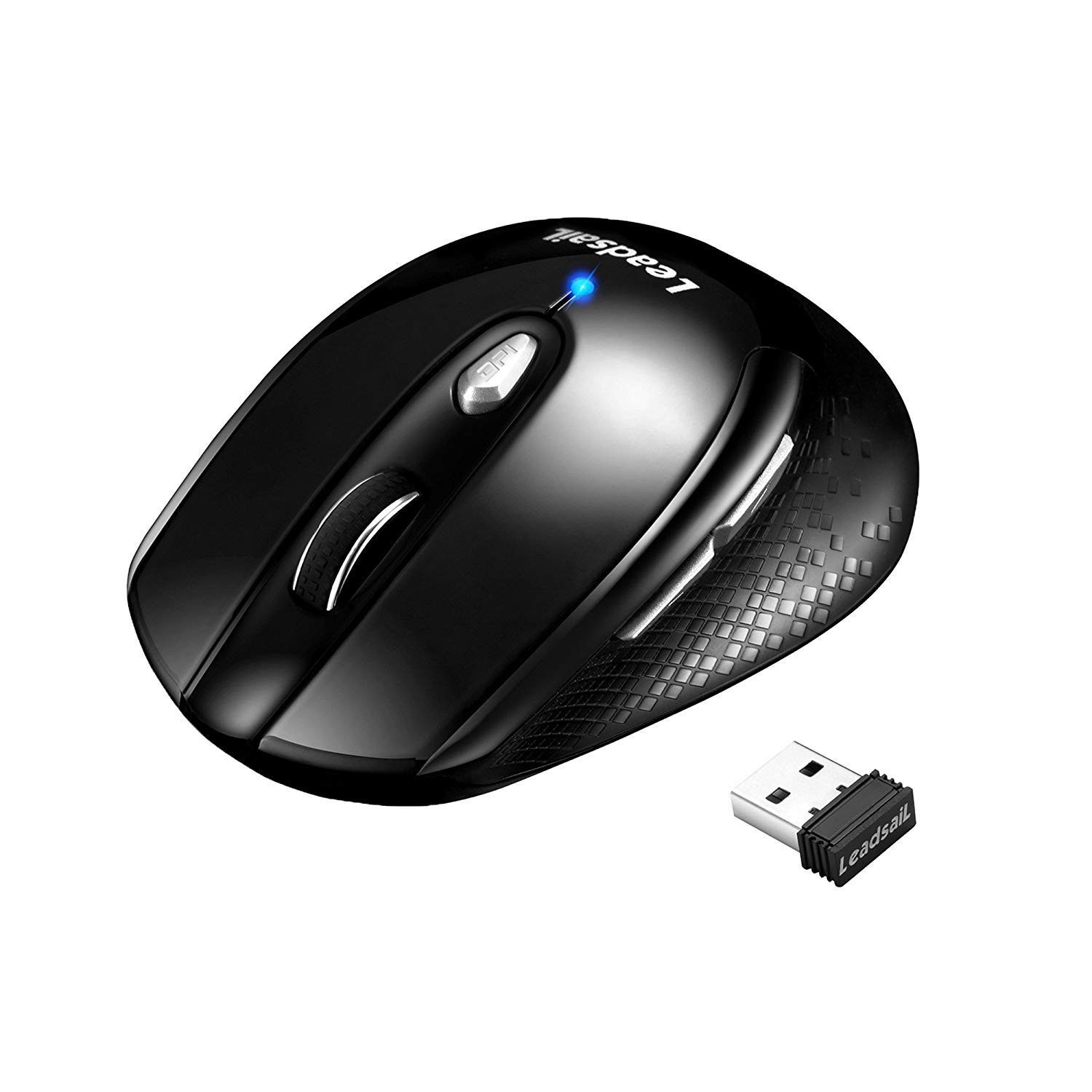 Leadsail Wireless Laptop Mouse, 2.4G Slim Portable, Less Noise, 6 Buttons, US...