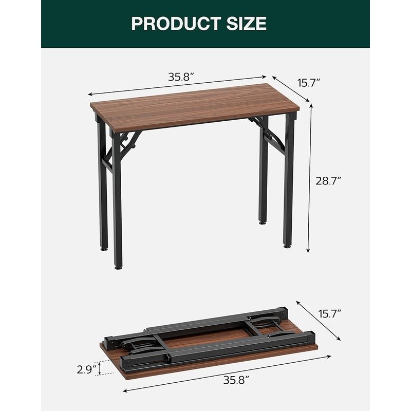Folding Computer Desk Portable Laptop Table Collapsible Compact Easy Storage