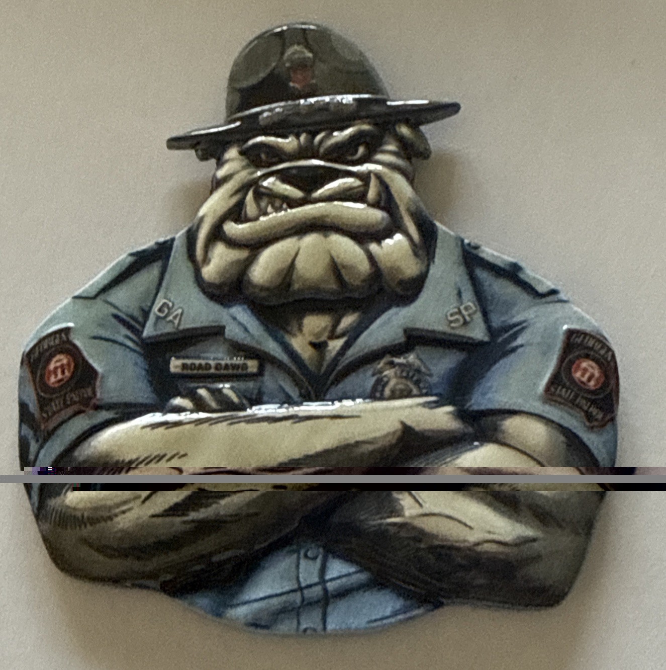 Georgia  State Police Trooper Road Dog Challenge Coin