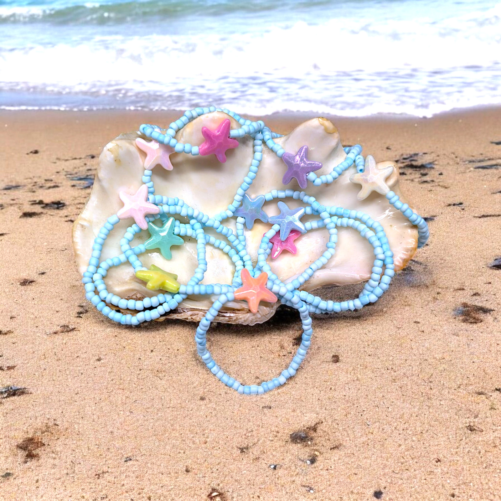 Powder Blue Starfish (Random 3) Bracelet