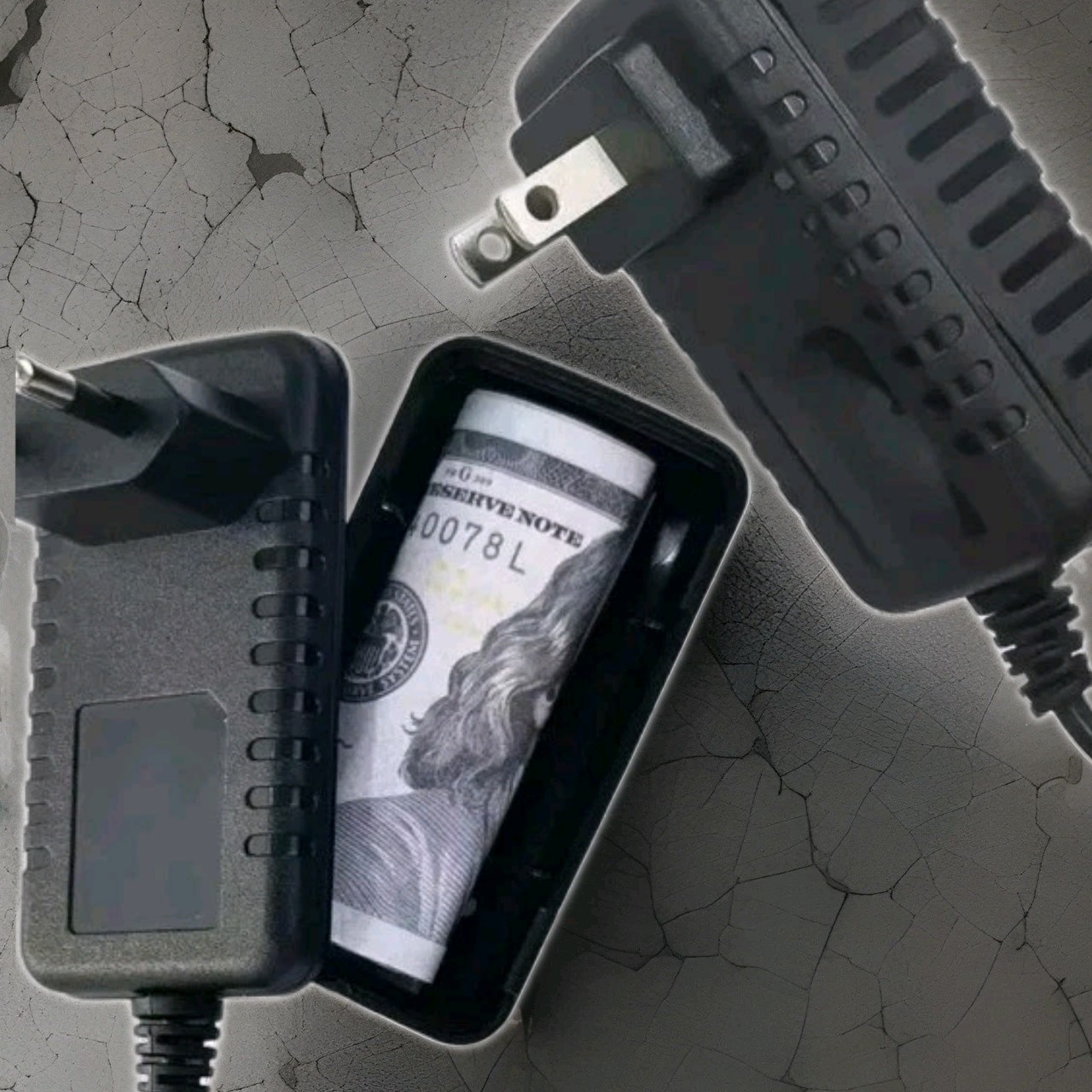 Hidden Compartment Adapter Plug Secret Dummy Diversion Safe