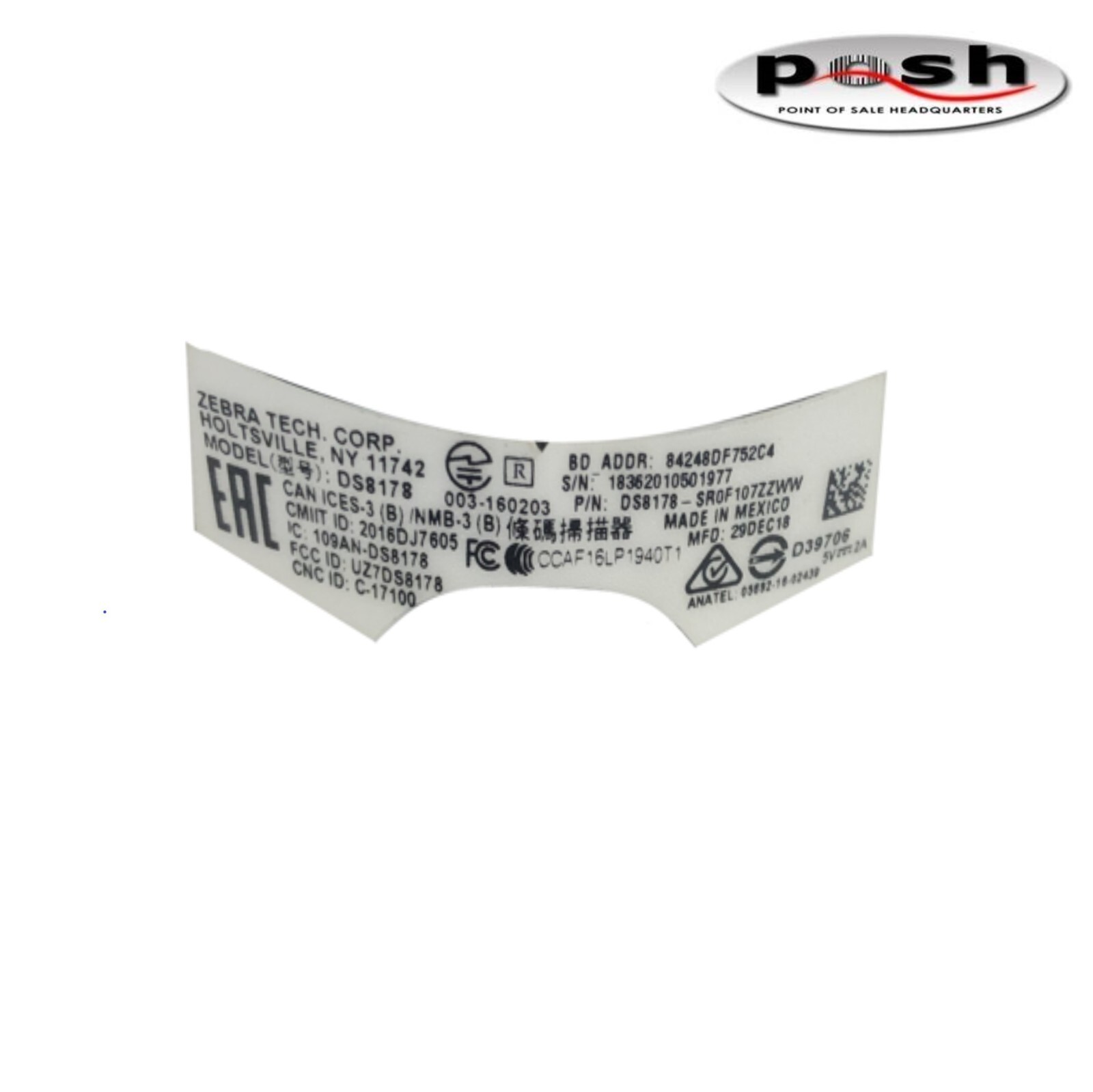 Zebra DS8178 Digital Barcode Scanner Imager Kit ***Zebra123 Compatible***