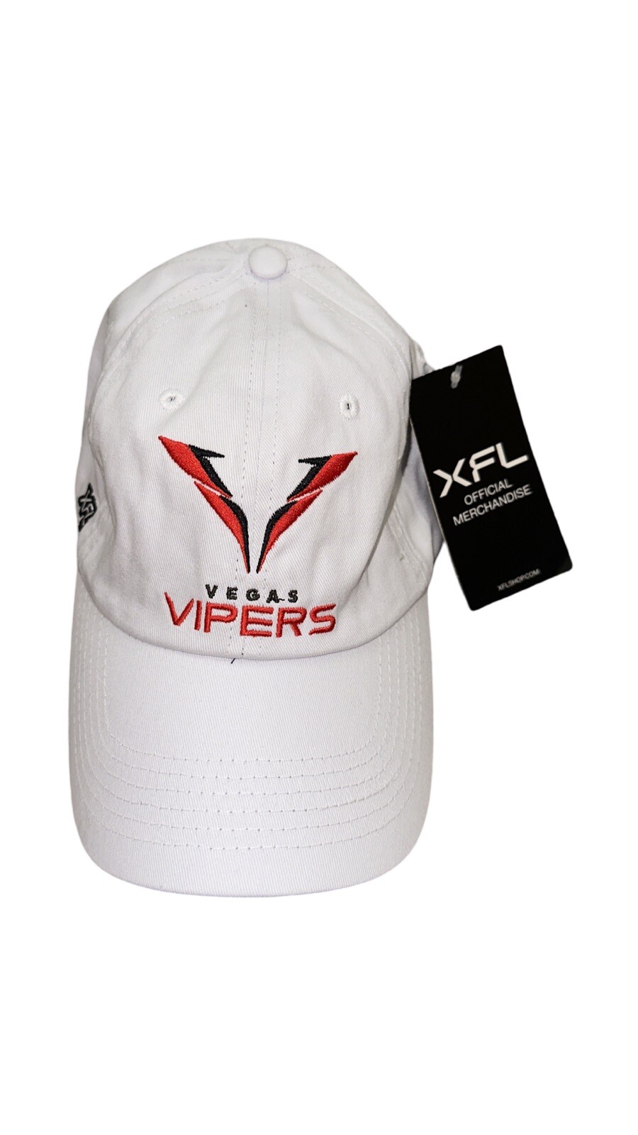 XFL Vegas Vipers Official Football Snapback Hat Cap Brand New With Tags White
