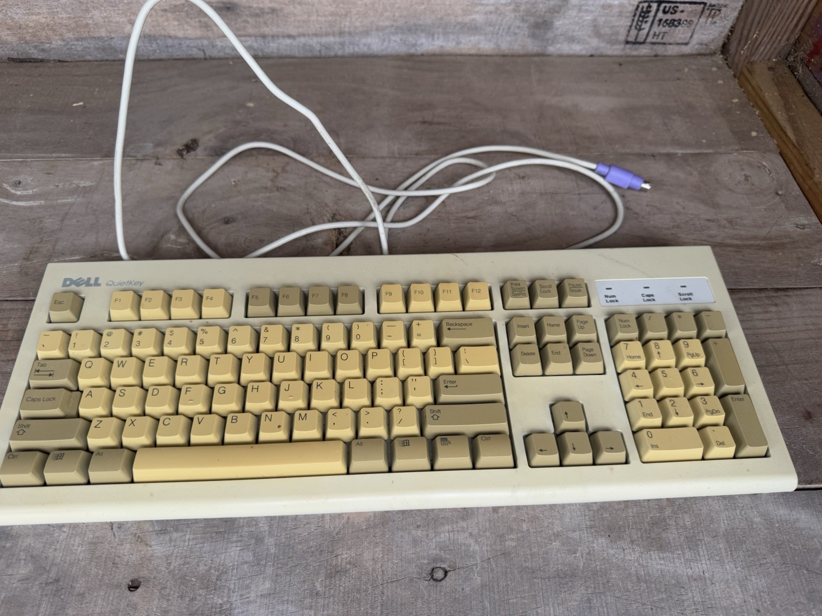 Vintage Dell Quietkey PS/2 Mechanical Keyboard Model RT7D5JTW Dell