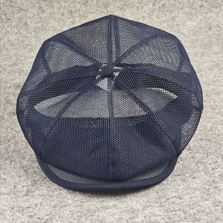 Full Closure Closed Beret Newsboy Hat 8 Panels Men Oversize Mesh Cap