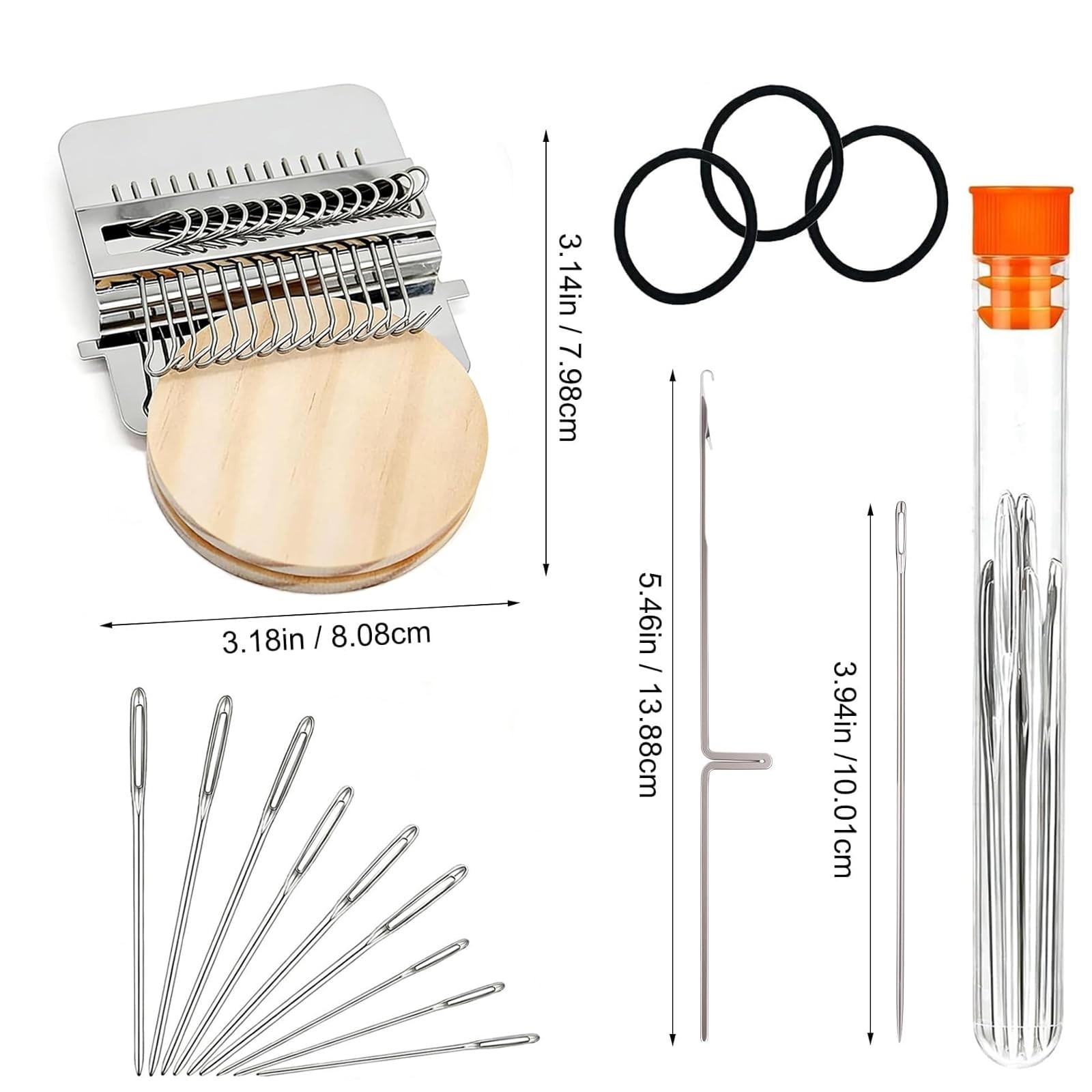 Patchmaker 2.0 Kit, Mini Loom for Beginners, Portable Patch Darning Kit, Patc...