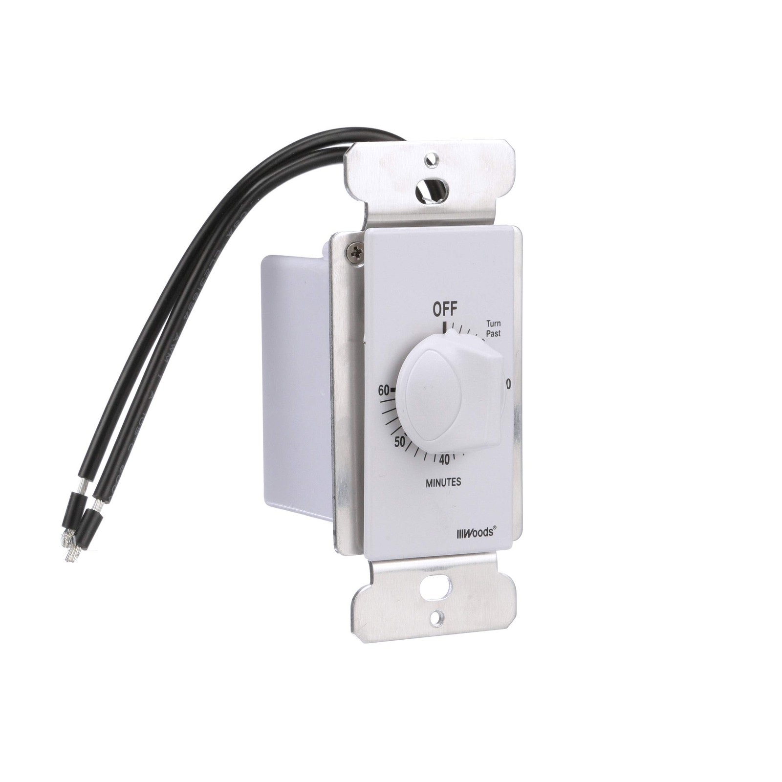 60 Minute Spring Wound Timer; White, 59717