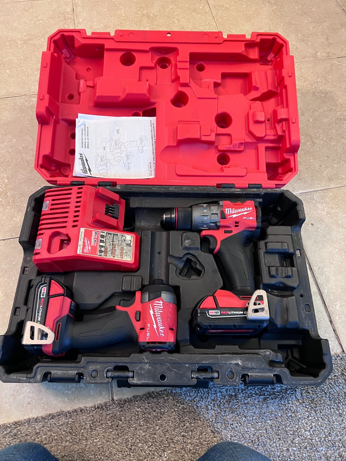 Milwaukee M18 FUEL 2-Tool Combo Kit & 25 Bit set (Impact Driver & Hammer Drill)