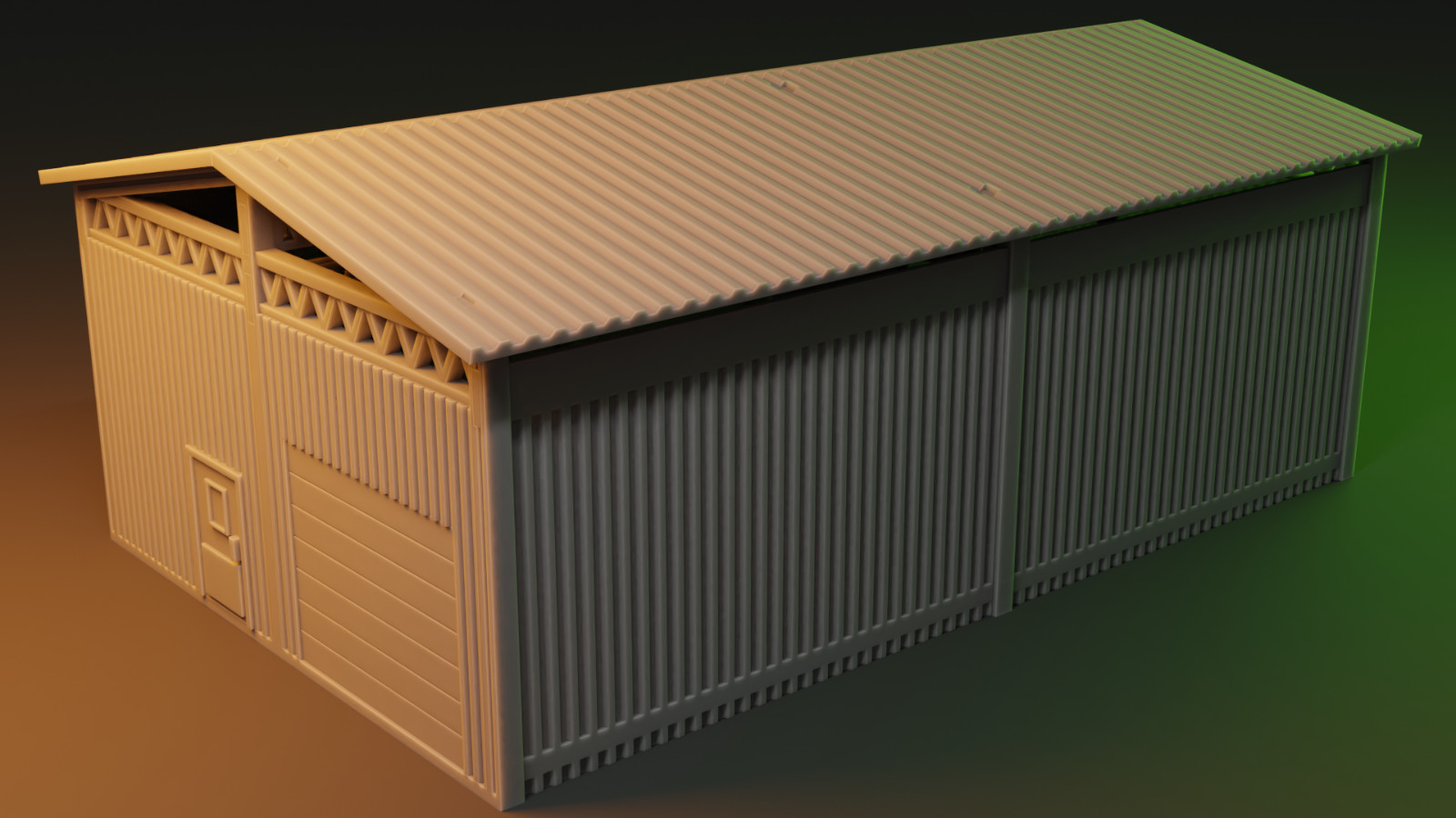Modern Miniatures Sawmill Warehouse Building 2 Terrain Scenery Spectre Zona Alfa