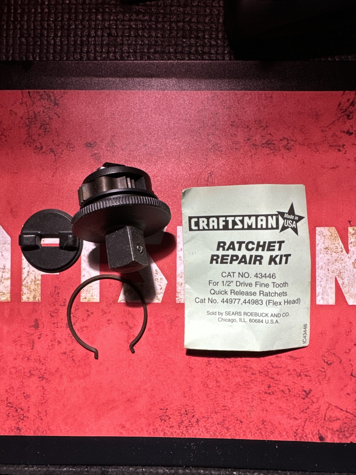 OEM RHFT Craftsman Repair Kit #43446 1/2" Drive Fine Tooth Ratchet 44977/44983