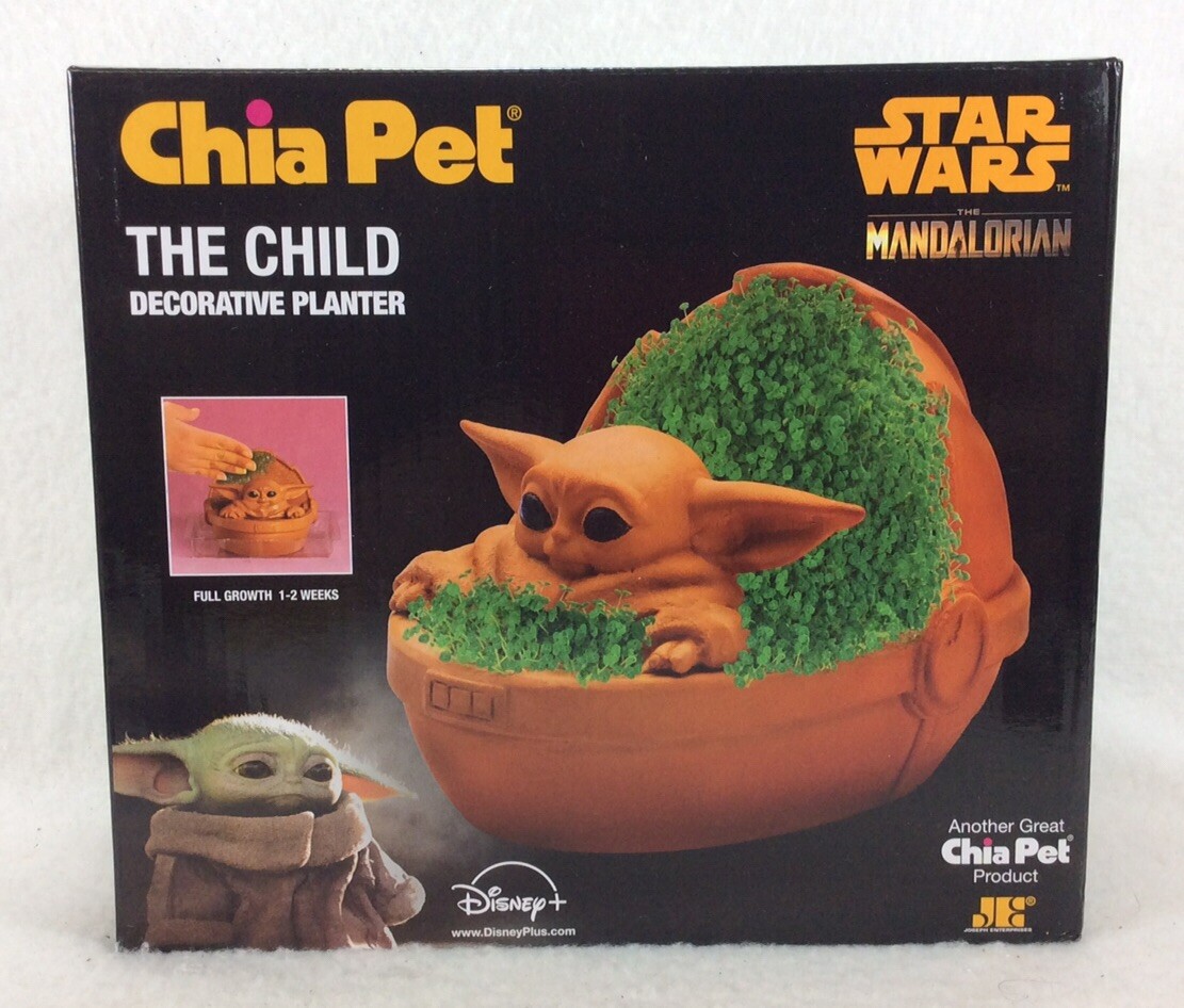Sealed Chia Pet Star Wars THE CHILD Mandalorian Decorative Planter 2021