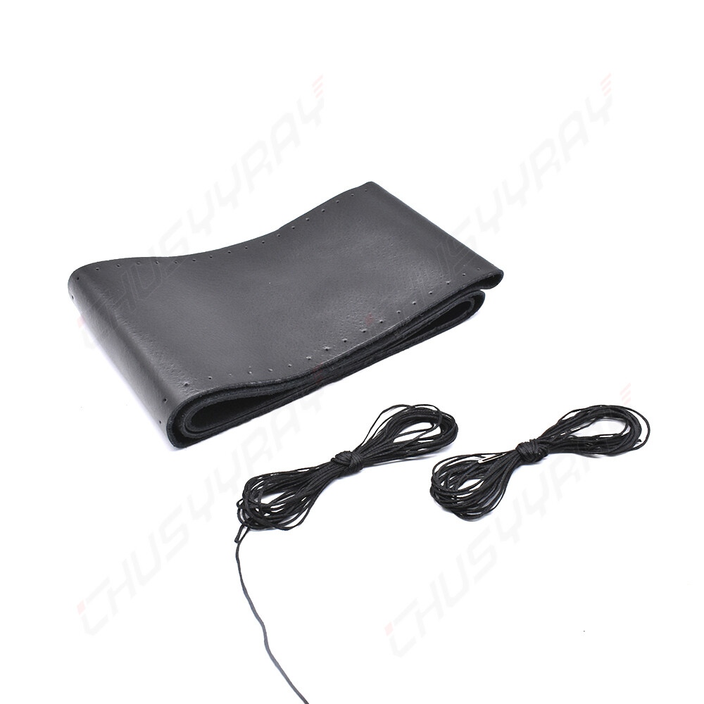 15" Steering Wheel Cover Genuine Leather for Infiniti G35 G37 G37X Q60