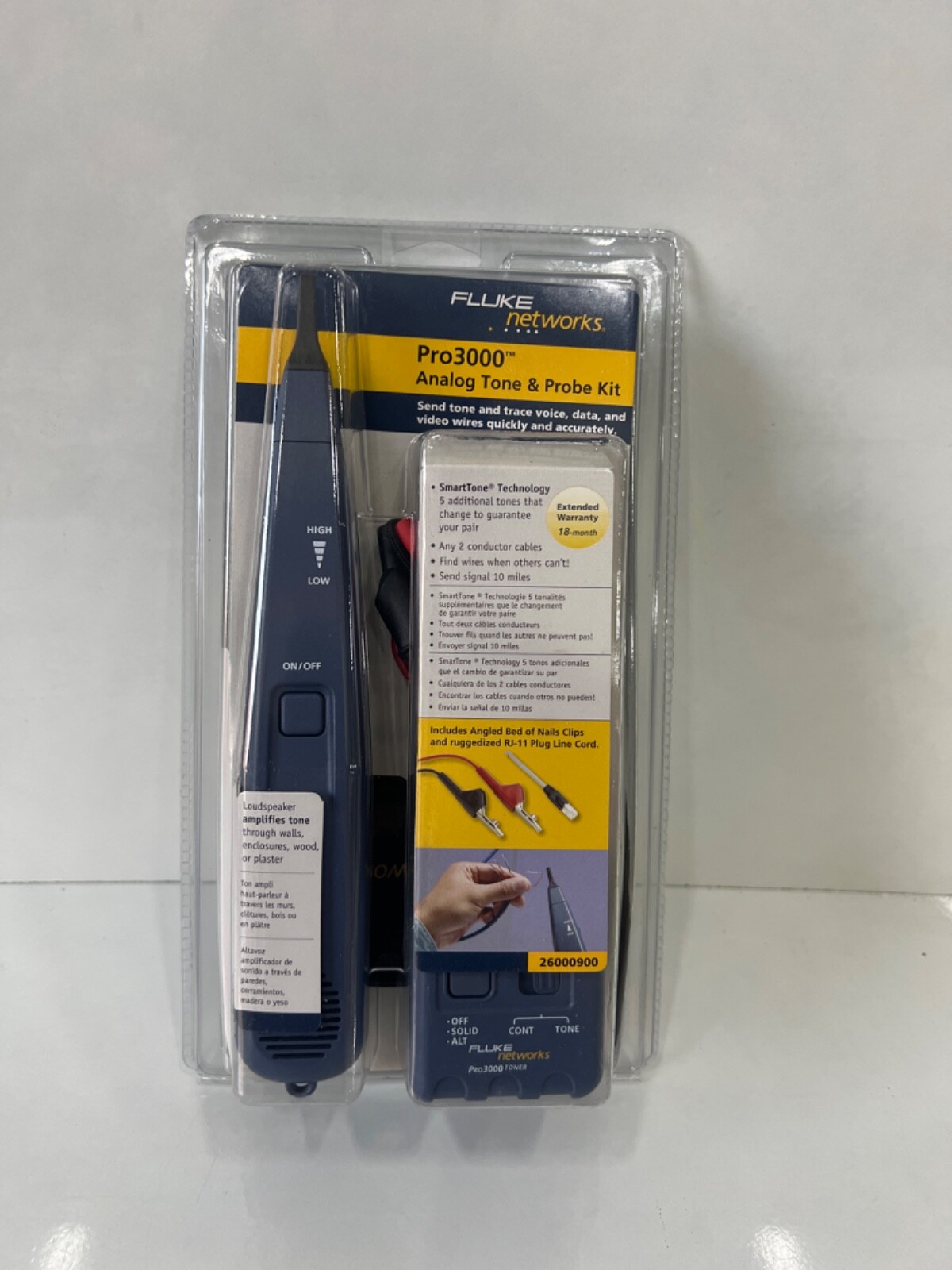 NEW Fluke Networks Pro3000™ Tone Generator And Probe Kit (sealed)