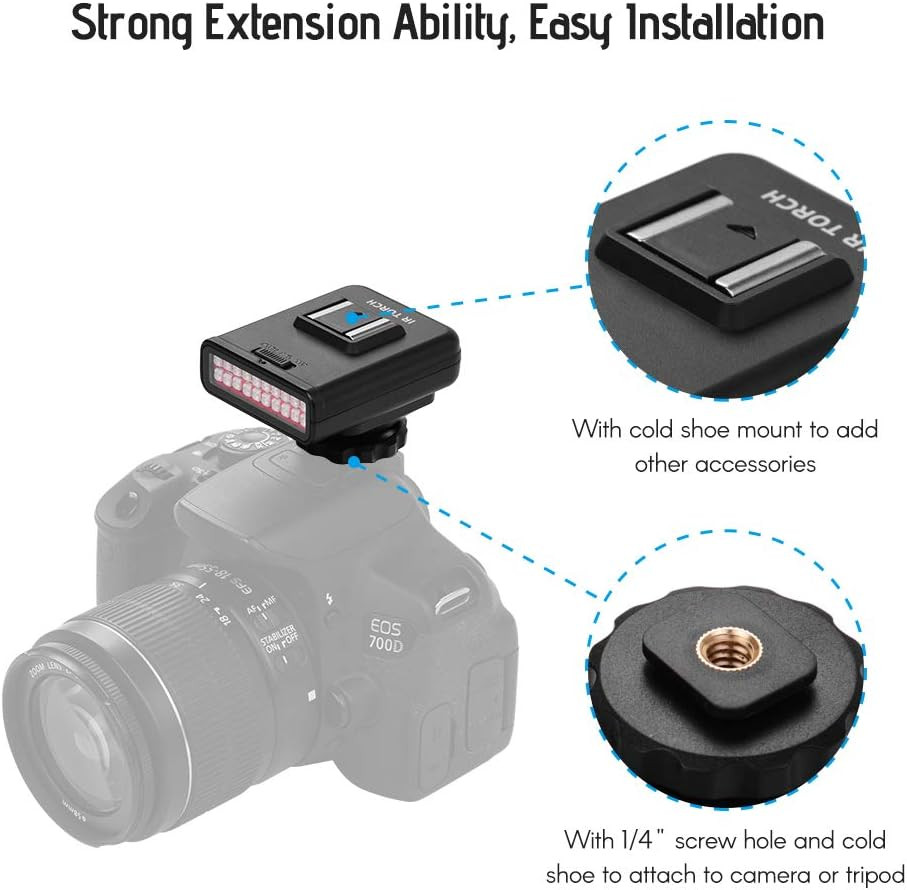 LN-3 Studio Irlight LED Light USB Rechargeable Infrared Night Vision Infrared Il