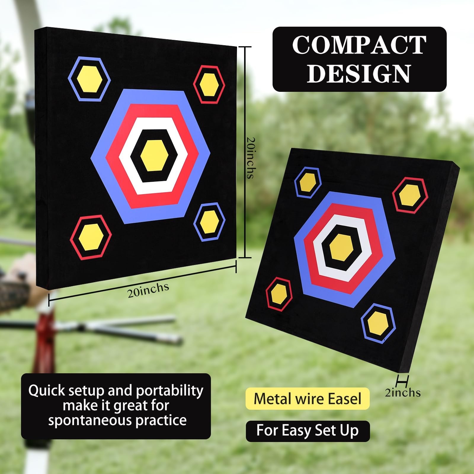 LWANO 20 inch High Density Foam Archery Target