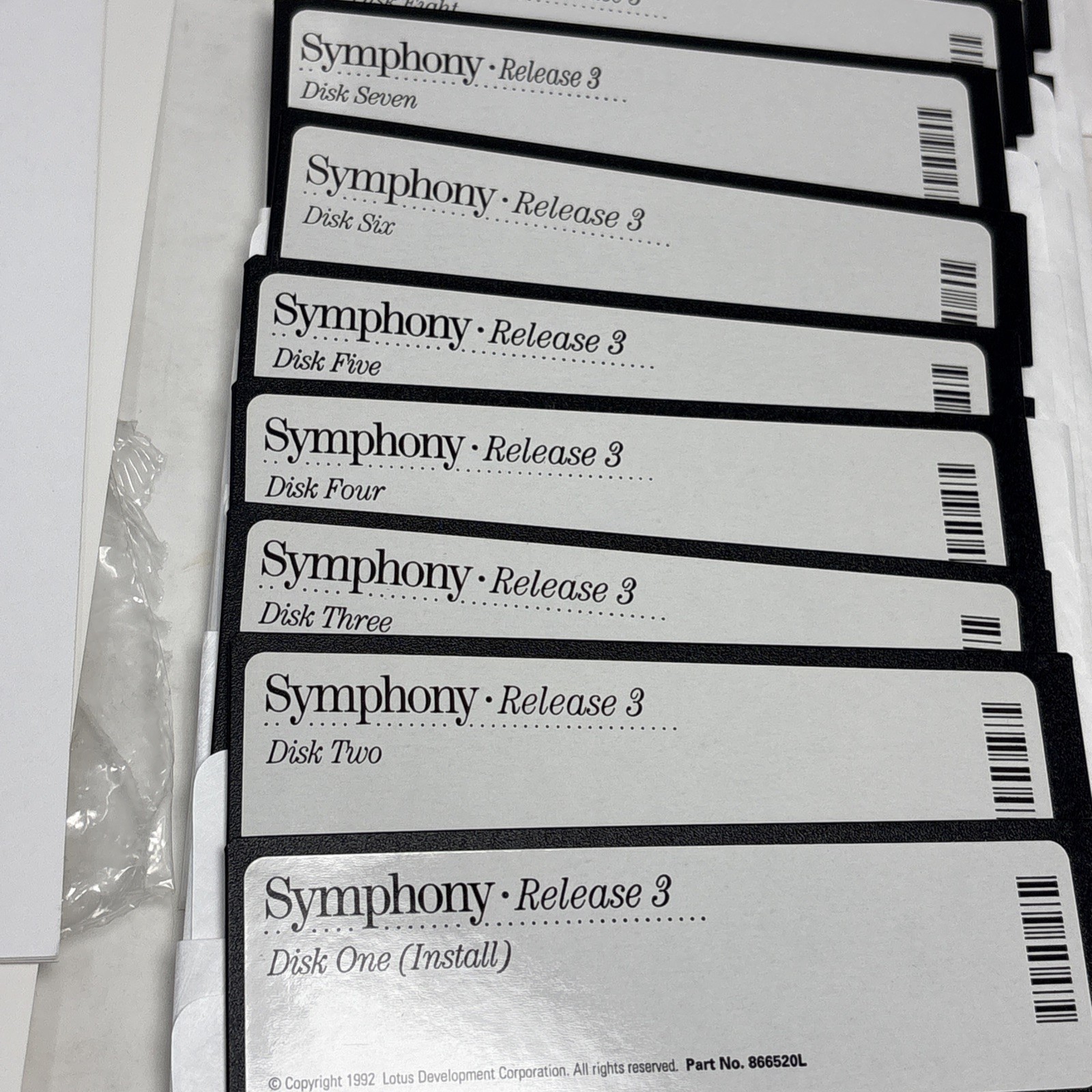 Lotus Symphony Release 3 5.25” Floppy Disks Vintage Computing Disks & Box