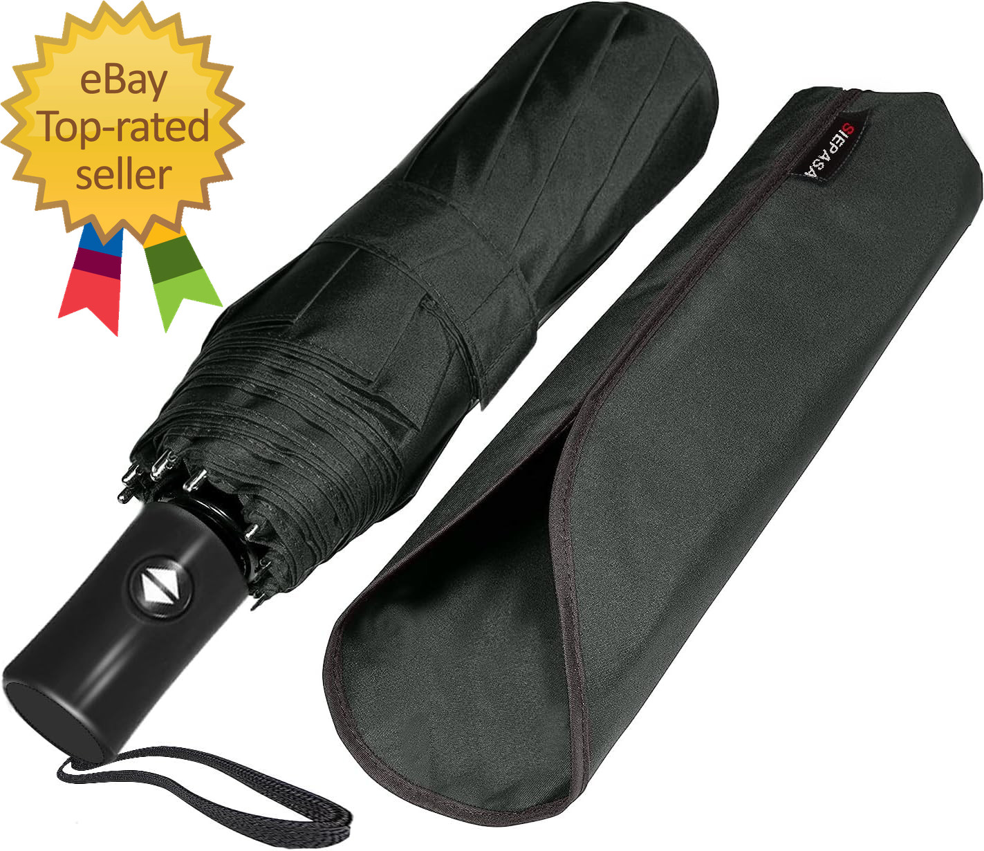 Compact Travel Umbrella - Windproof Auto Open/Close Small Folding Umbrella