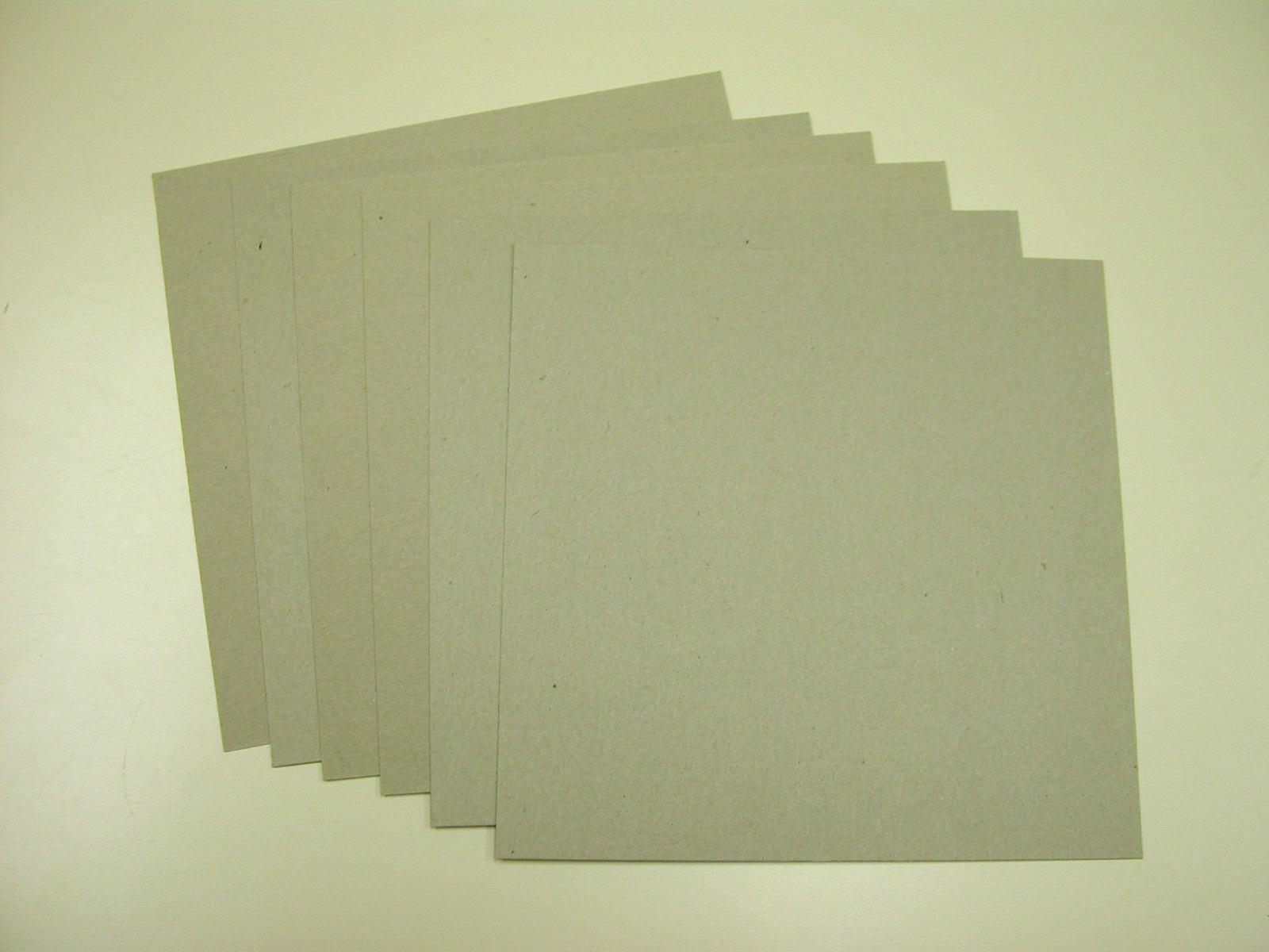 6 Pieces of Chipboard Cardboard Scrapbooking Sheets Pads 12" x 12", .022" thick