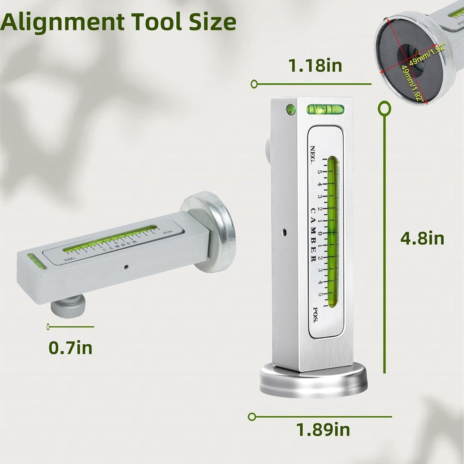 Tire Balancer and Wheel Alignment Tool for Automotive with Adjustable Features