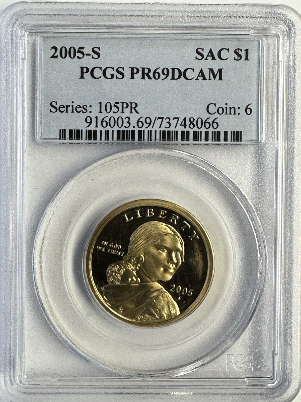 2005-S PCGS PR69DCAM SACAGAWEA NATIVE AMERICAN DOLLAR - $6.00 FLAT RATE SHIPPING