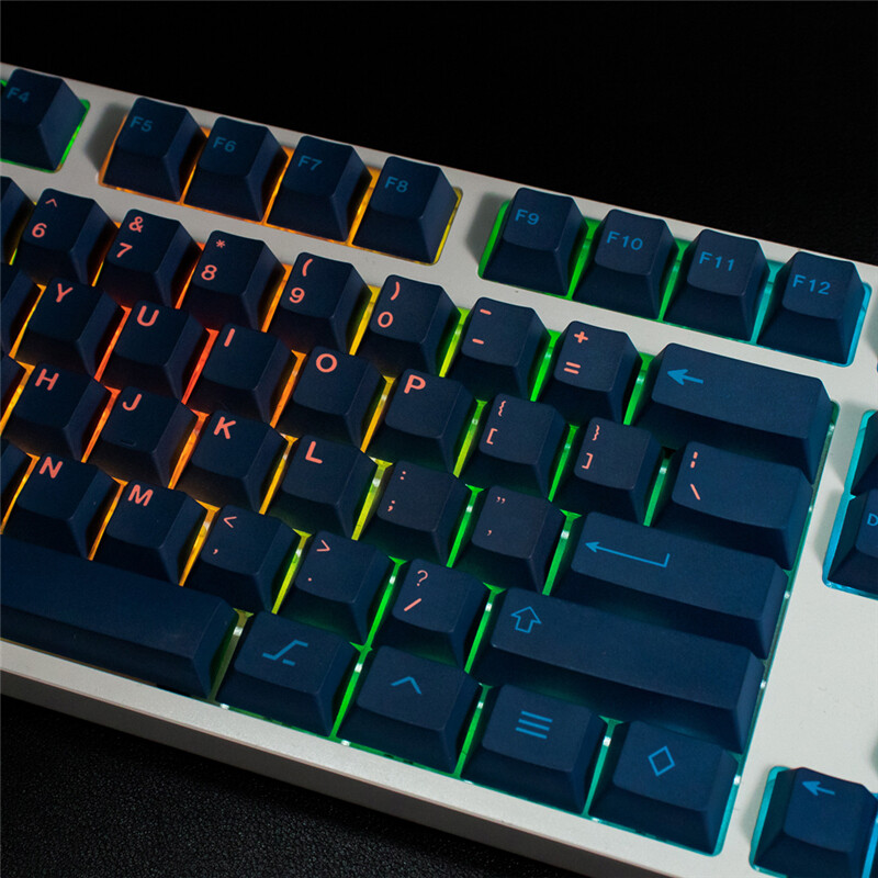 Firefly Theme Dark Blue Keycap 138 Keys Cherry Profile PBT For MX