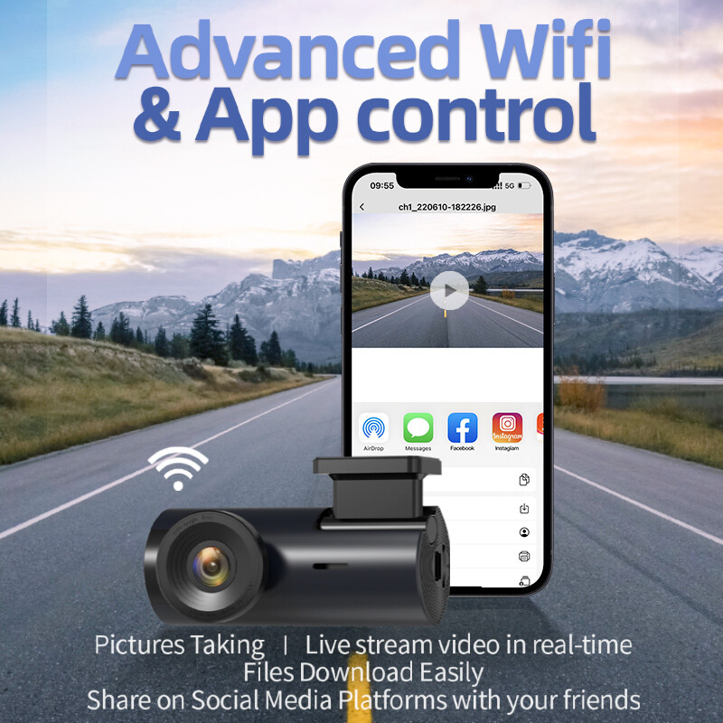 REDTIGER Full HD 2.5K Dash Cam WiFi 360 Smart Car Camera DVR Video G-Sensor