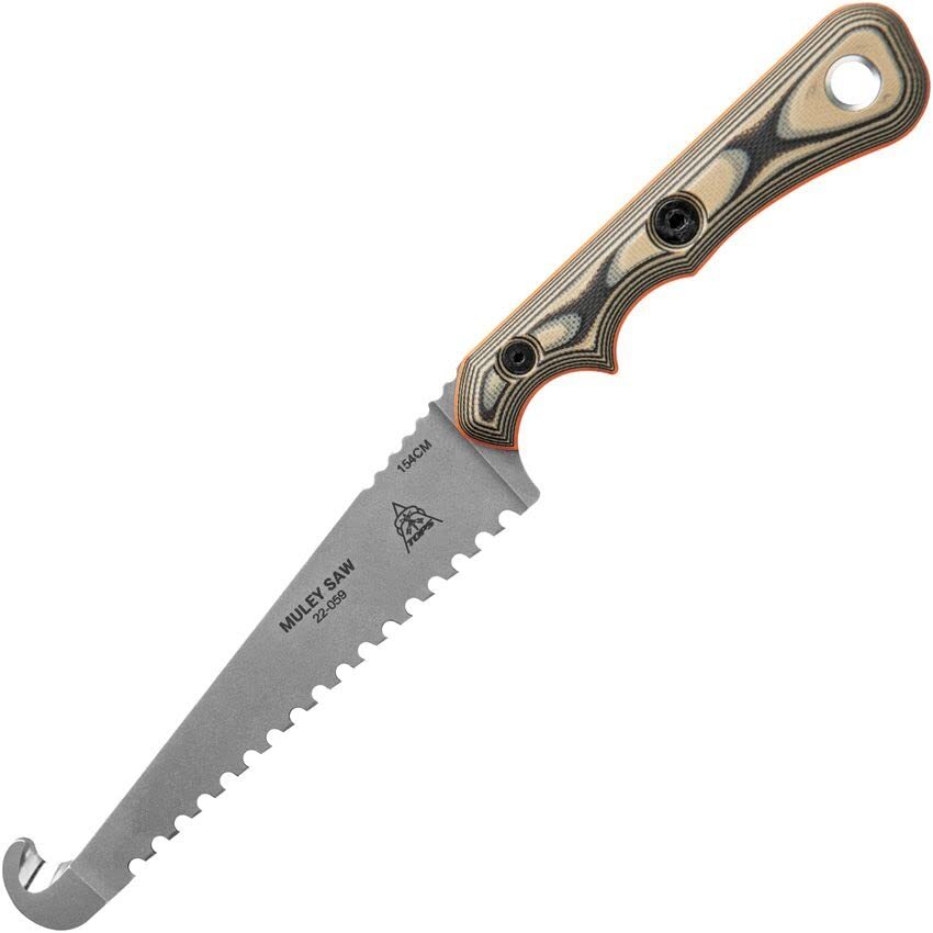 New TOPS Muley Saw Fixed Blade Knife  MSAW-01