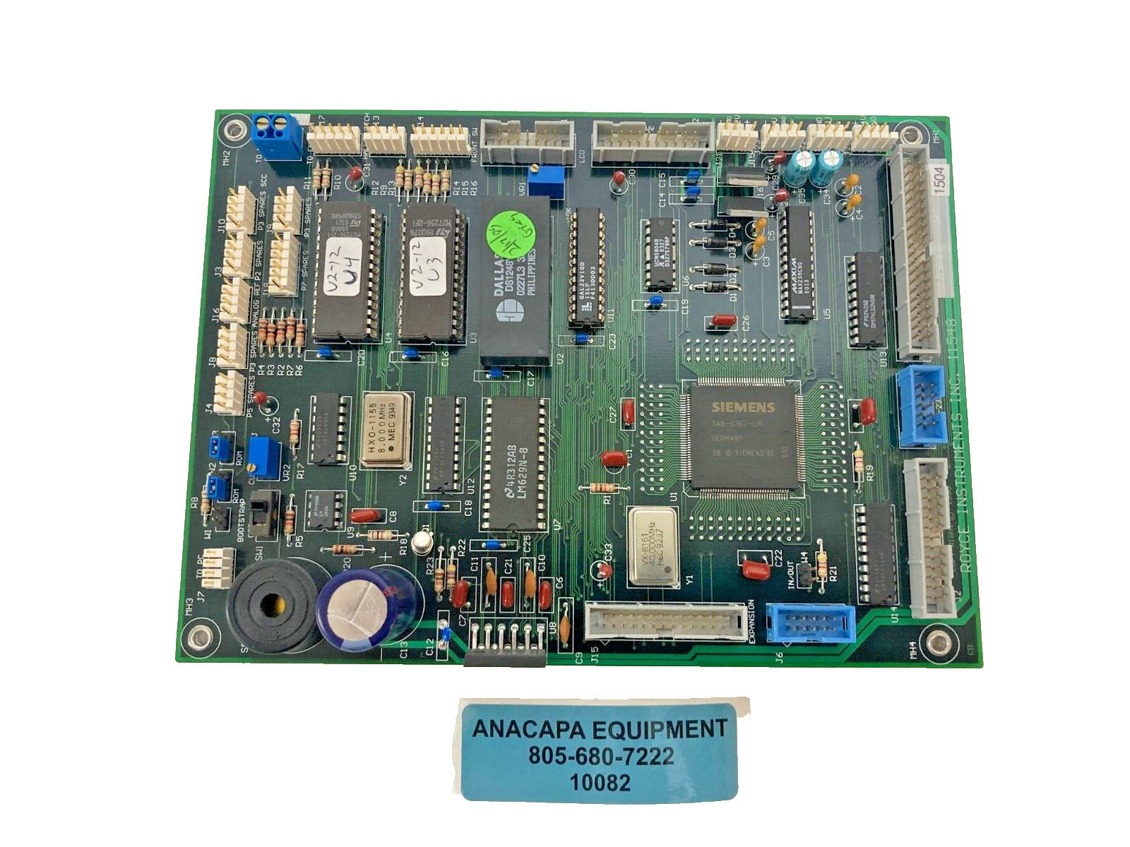 Royce Insturments 11548 PCB Removed From 226 Bond Pull Tester (10082)
