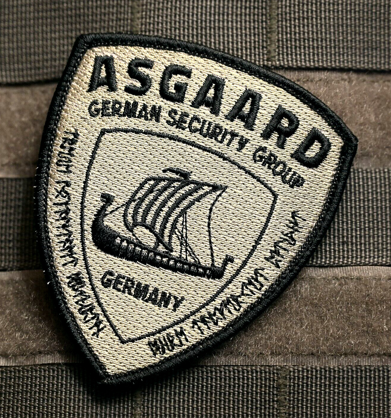 GERMAN PMC DIPLOMATIC SECURITY DSS ASGAARD GSG vêlkrö camo PATCH: BAGHDAD BOY