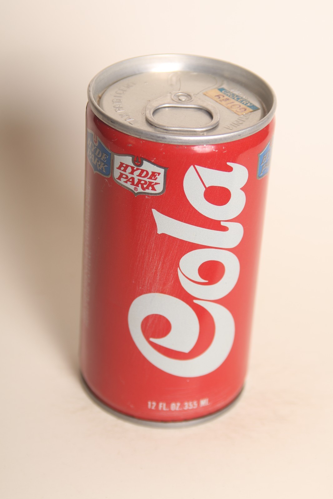 Hyde Park Cola soda can - 12oz