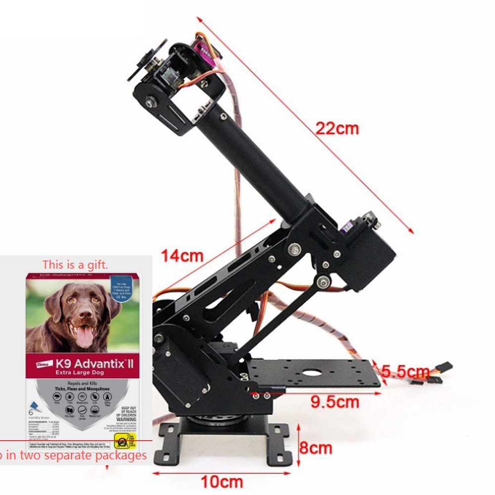 6-DOF MG996 ABB Robot Arm DIY Industrial Mechanical Kit USA Ship
